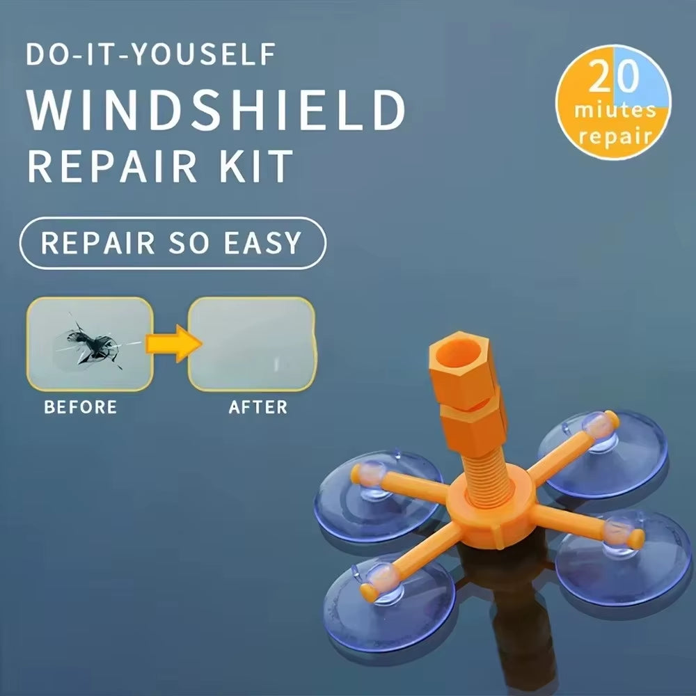 Windshield Repair Kit Scratche Quick Fix Car Styling Cracked Glass Windscreen Resin Sealer DIY Auto Window Screen Polishing Tool