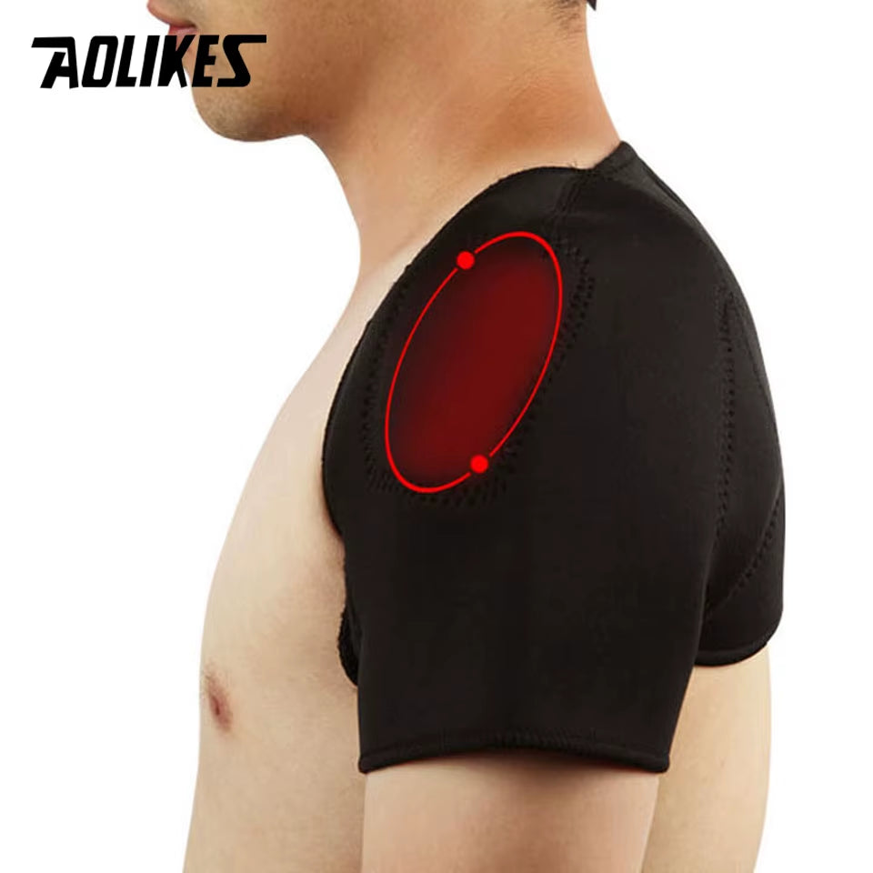 1PCS Self-Heating Tourmaline Shoulder Magnetic Therapy Support Brace Belt