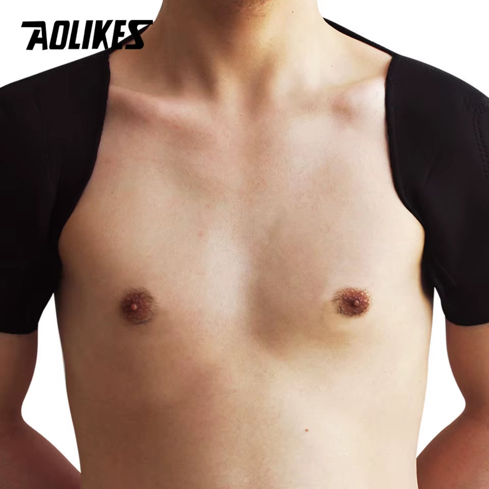 1PCS Self-Heating Tourmaline Shoulder Magnetic Therapy Support Brace Belt