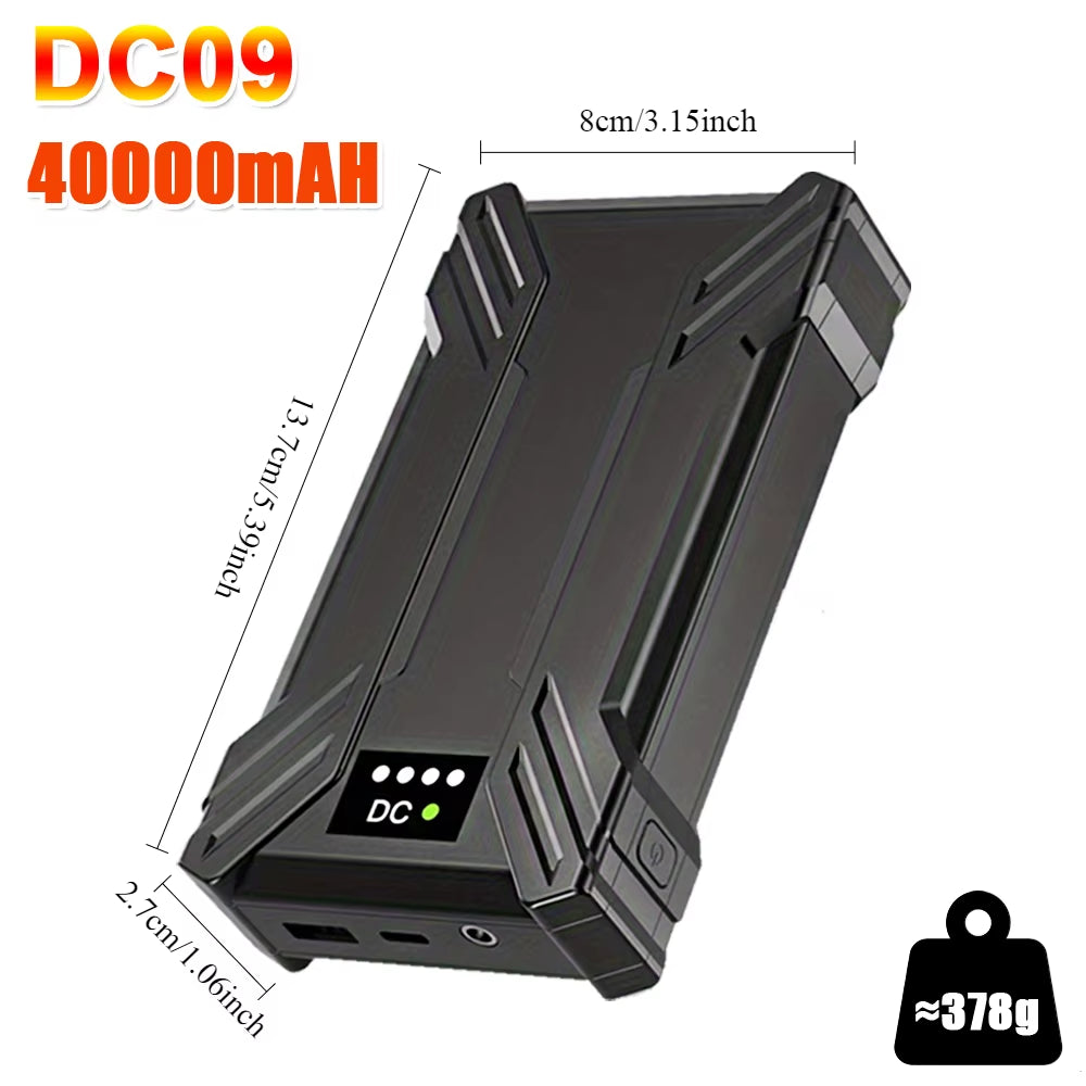 DC 7.4V 40000Mah Powerbank for Heated Vest Jacket External Battery for Cool Fan for Cooling Vest Auxiliary Battery