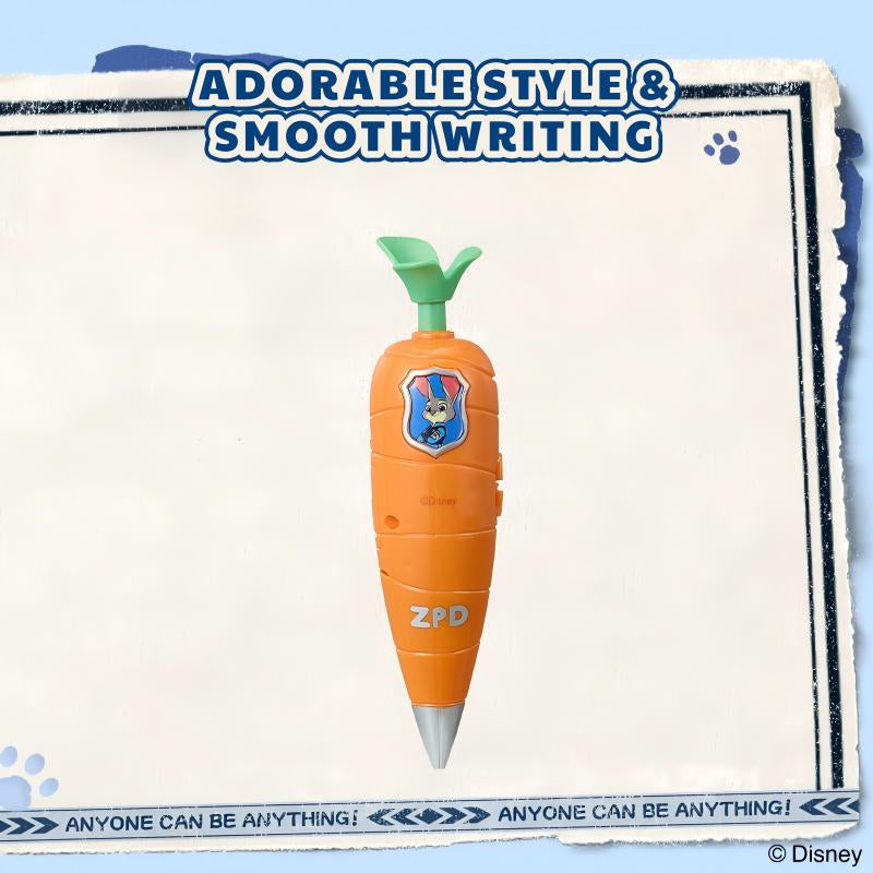 Disney Zootopia Series Judy Hopps Officer'S Life Carrot-Shaped Voice Recorder Pen – Fun & Cute Gadget for Kids and Fans
