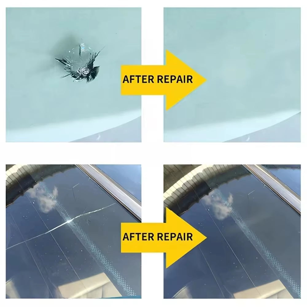 Windshield Repair Kit Scratche Quick Fix Car Styling Cracked Glass Windscreen Resin Sealer DIY Auto Window Screen Polishing Tool