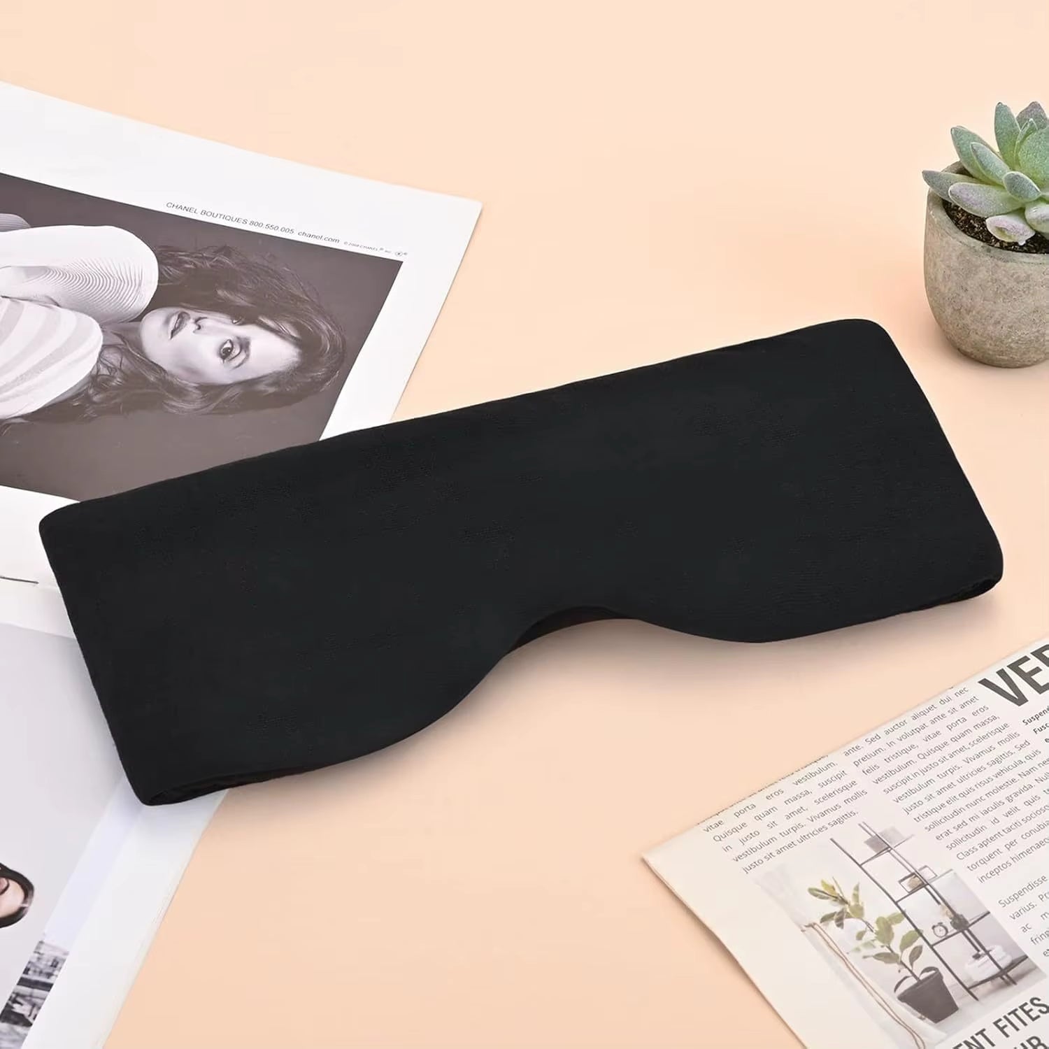 3D Contoured Travel Pillow 100% Blackout Zero Eye Pressure Sleeping Mask Soft Adjustable Travel Accessories Airplane