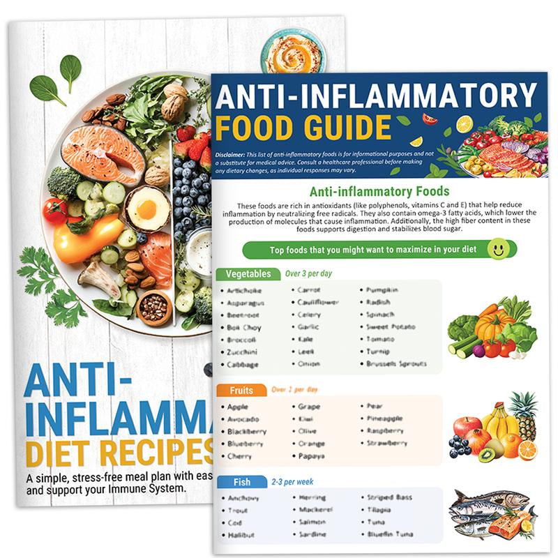 5 Pcs Diabetes Food List & Meal Planner & 80 Diabetic-Friendly Recipes– Printable Low GI Chart, Calorie & Carb Guide, Glycemic Index for Diabetics Type 1 & 2