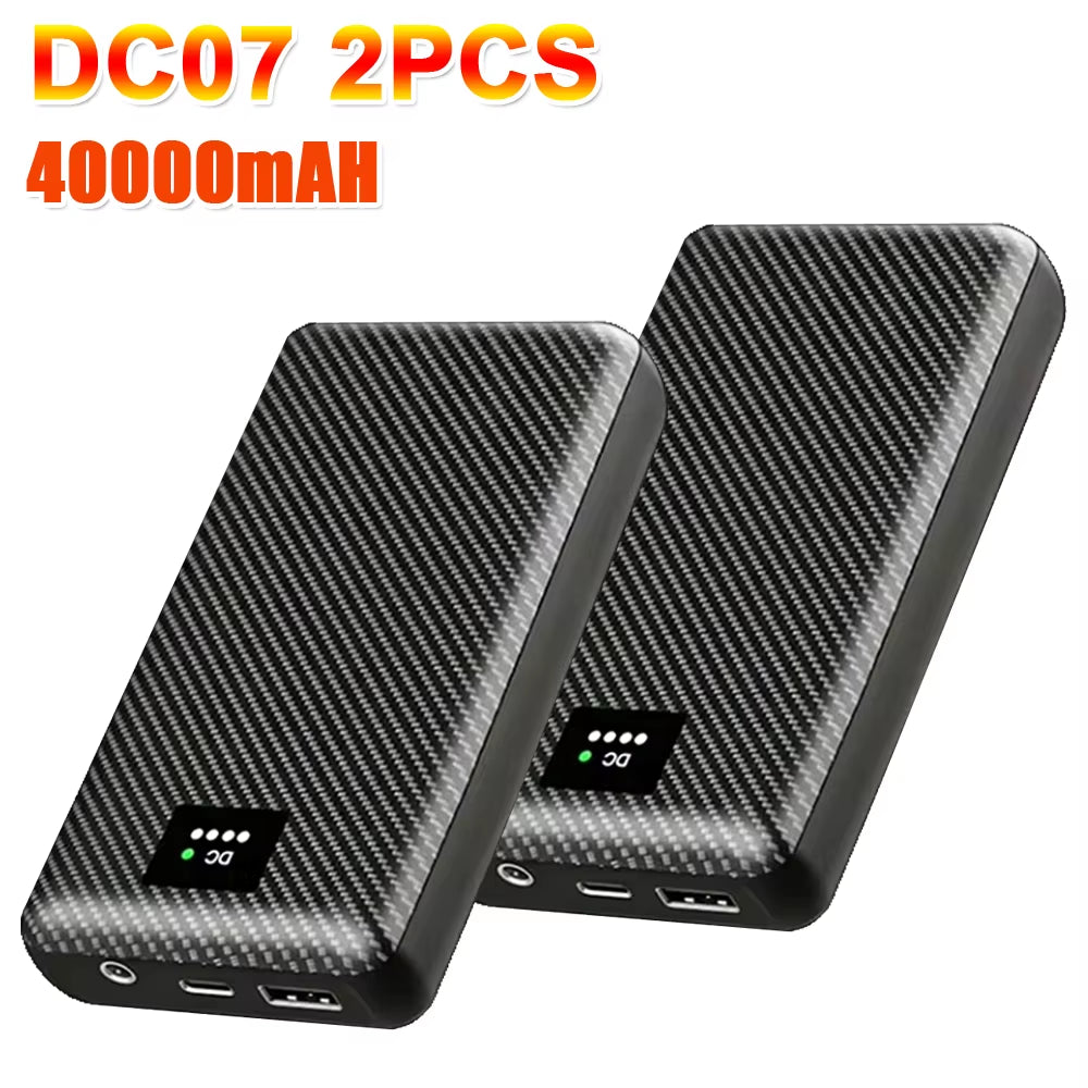 DC 7.4V 40000Mah Powerbank for Heated Vest Jacket External Battery for Cool Fan for Cooling Vest Auxiliary Battery