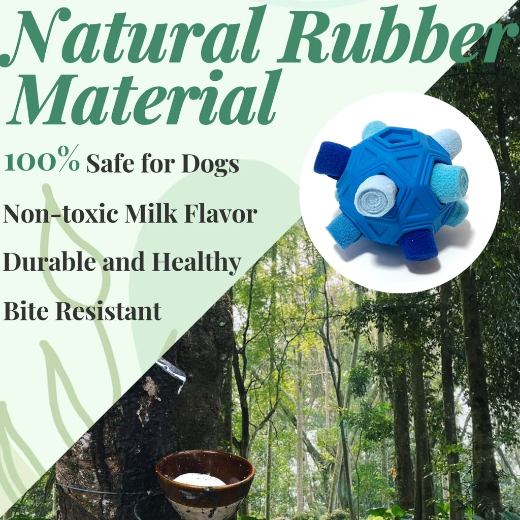 Snuffle Ball for Dog Toys Unbreakable Upgrade Ball Interactive Toy Foraging Snuffle Mat Puppy Treat Dispenser Slow Feeder