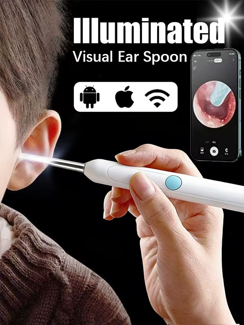 Generation-2,Visual Ear Wax Cleaner Camera Safe Earwax Removal Endoscope Ear Cleaning Tools Ear Care,Black,White Styles,Hot Sale