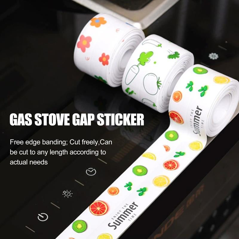 3 Counts Caulk Tape,Water-Resistant& Self-Adhesive, for Bathroom & Kitchen Sealing ，Random Pattern