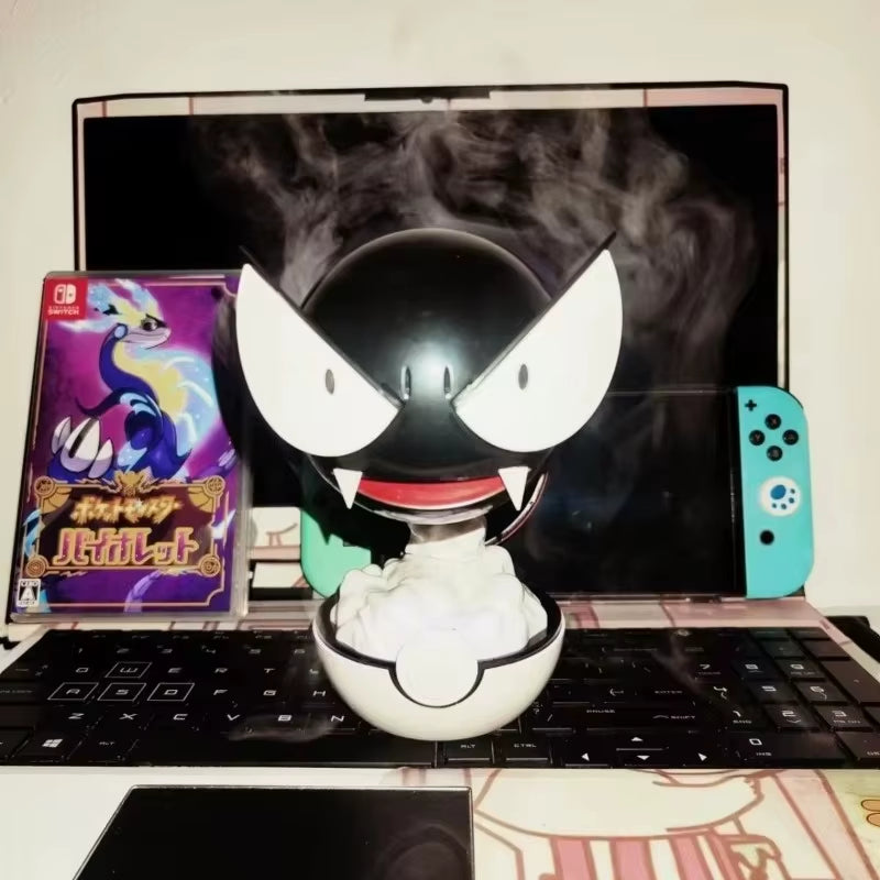 Anime Gastly Humidifier Pokemon Water Replenishing Spray Desktop Air Purifier LED Lamp Decorations Indoor Ambient Atomizer Gift﻿